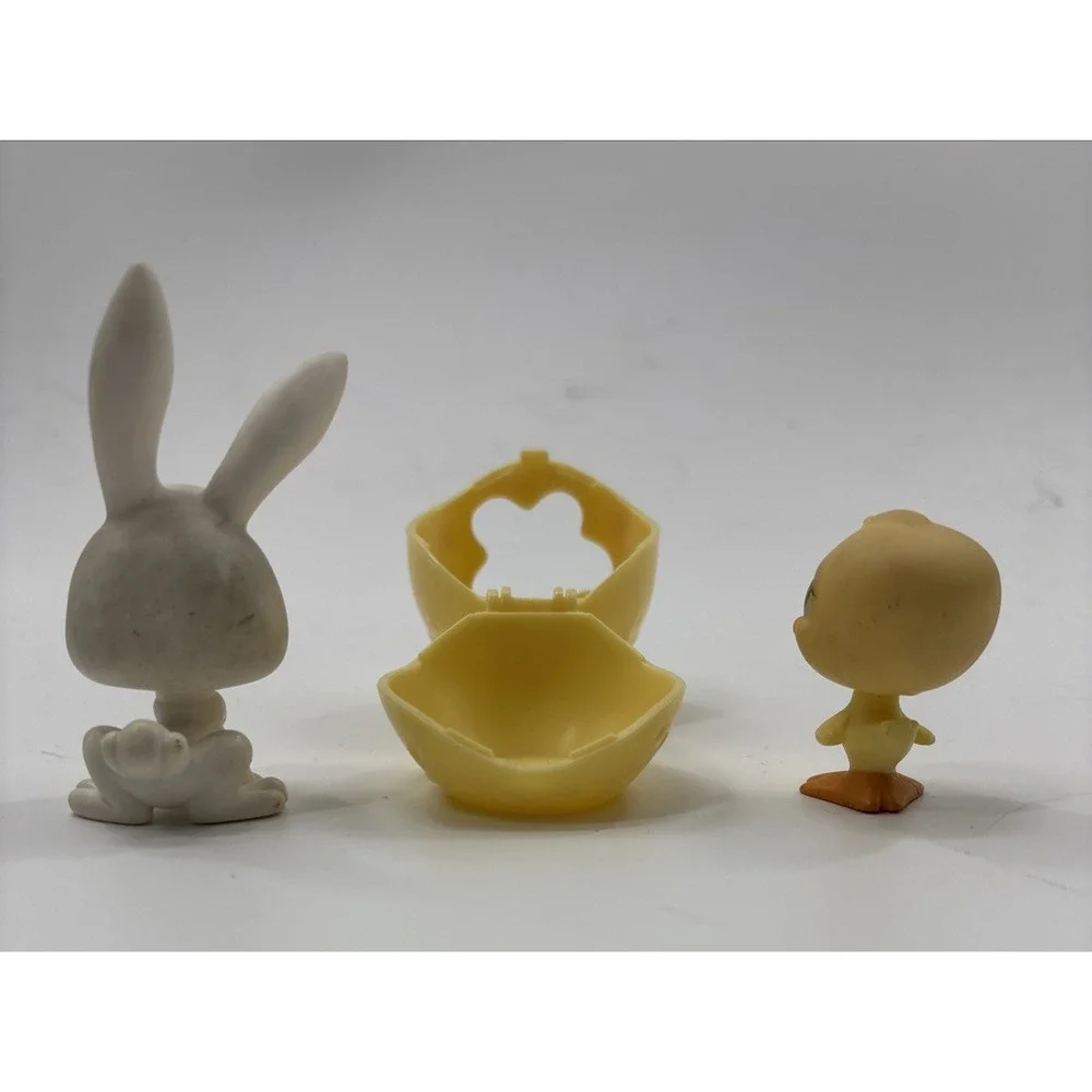 Littlest Pet Shop #51 #3 Rabbit Yellow Duck Bird Green‎ Eyes Authentic LPS Egg